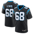 Carolina Panthers Damien Lewis Black Game Football Jersey