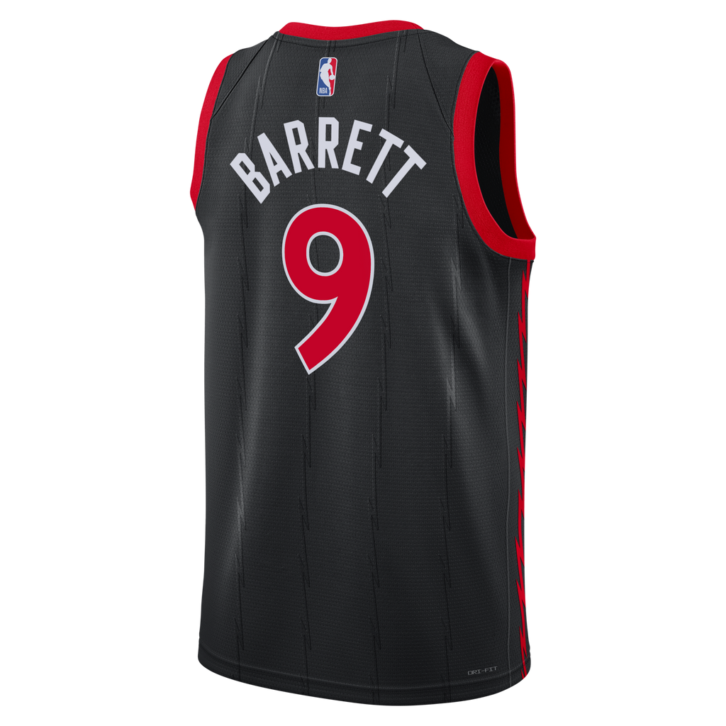 Toronto Raptors Statement Edition Swingman Jersey - Black - RJ Barrett