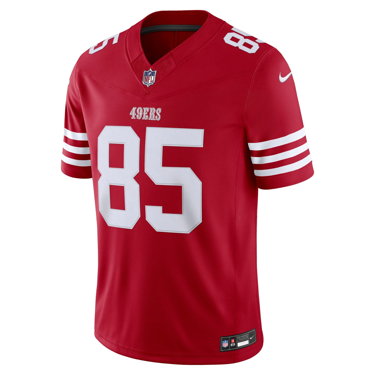 San Francisco 49ers George Kittle Scarlet Team Vapor F.U.S.E. Stitched Limited Football Jersey