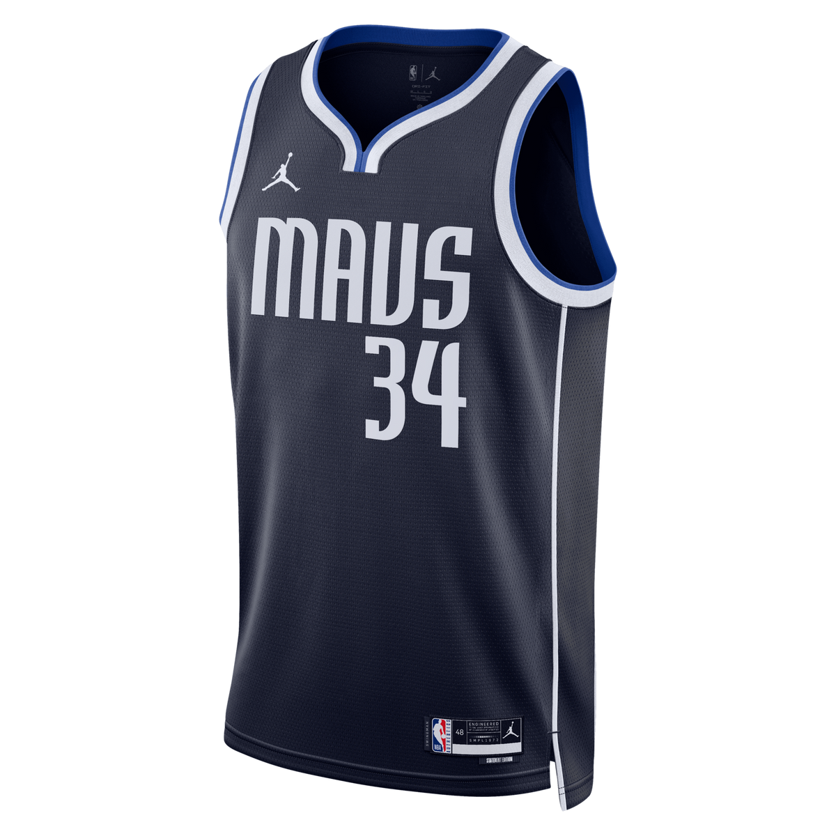 Dallas Mavericks Statement Edition Swingman Jersey - Navy - Santi Aldama