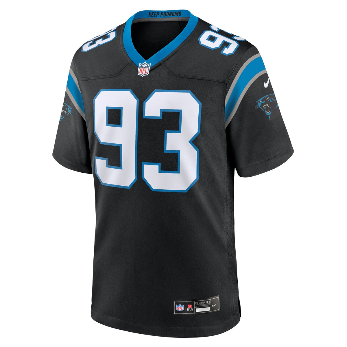 Carolina Panthers LaBryan Ray Black Team Game Football Jersey