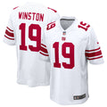 New York Giants Jameis Winston White Game Football Jersey