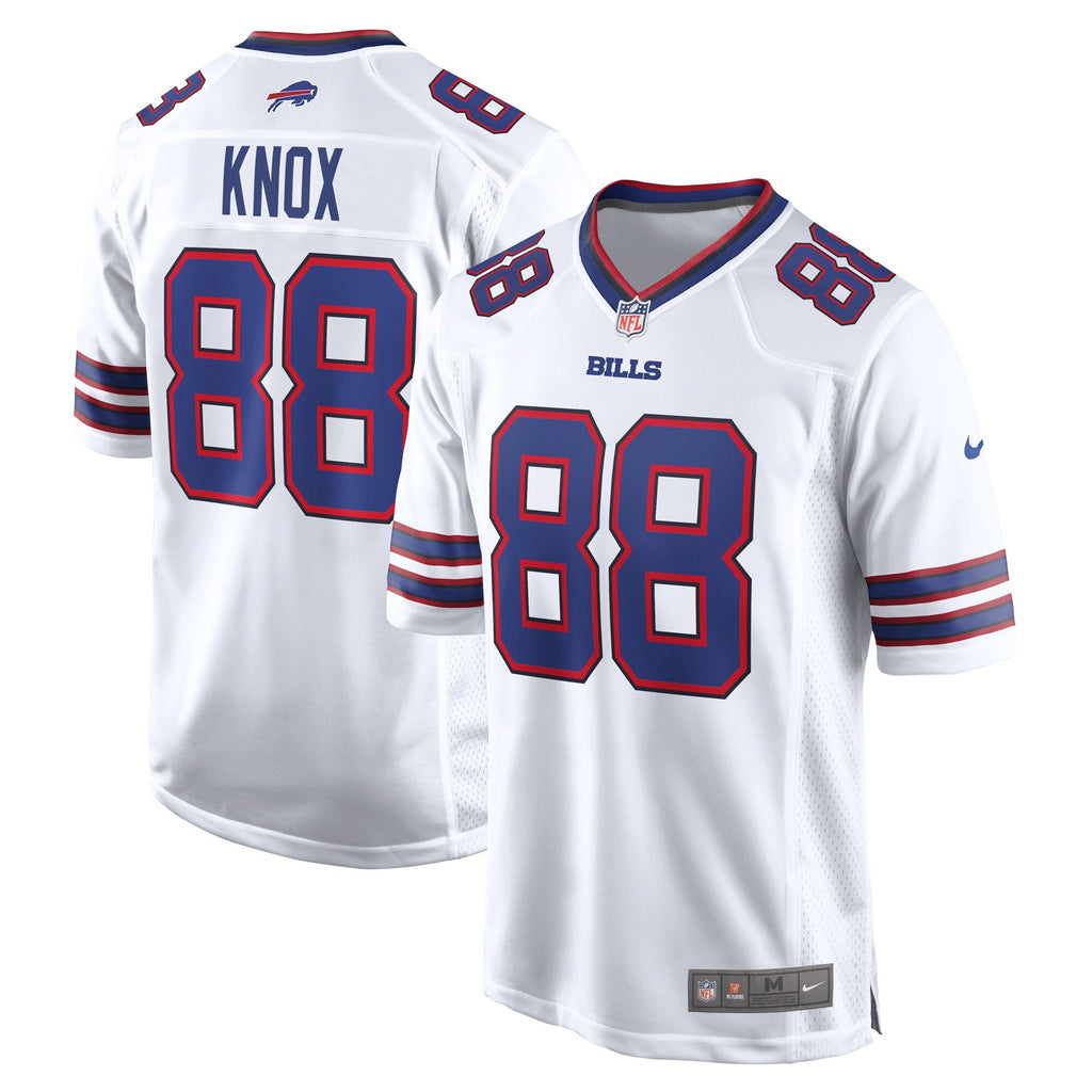 Buffalo Bills Dawson Knox White Away Game Player Football Jersey