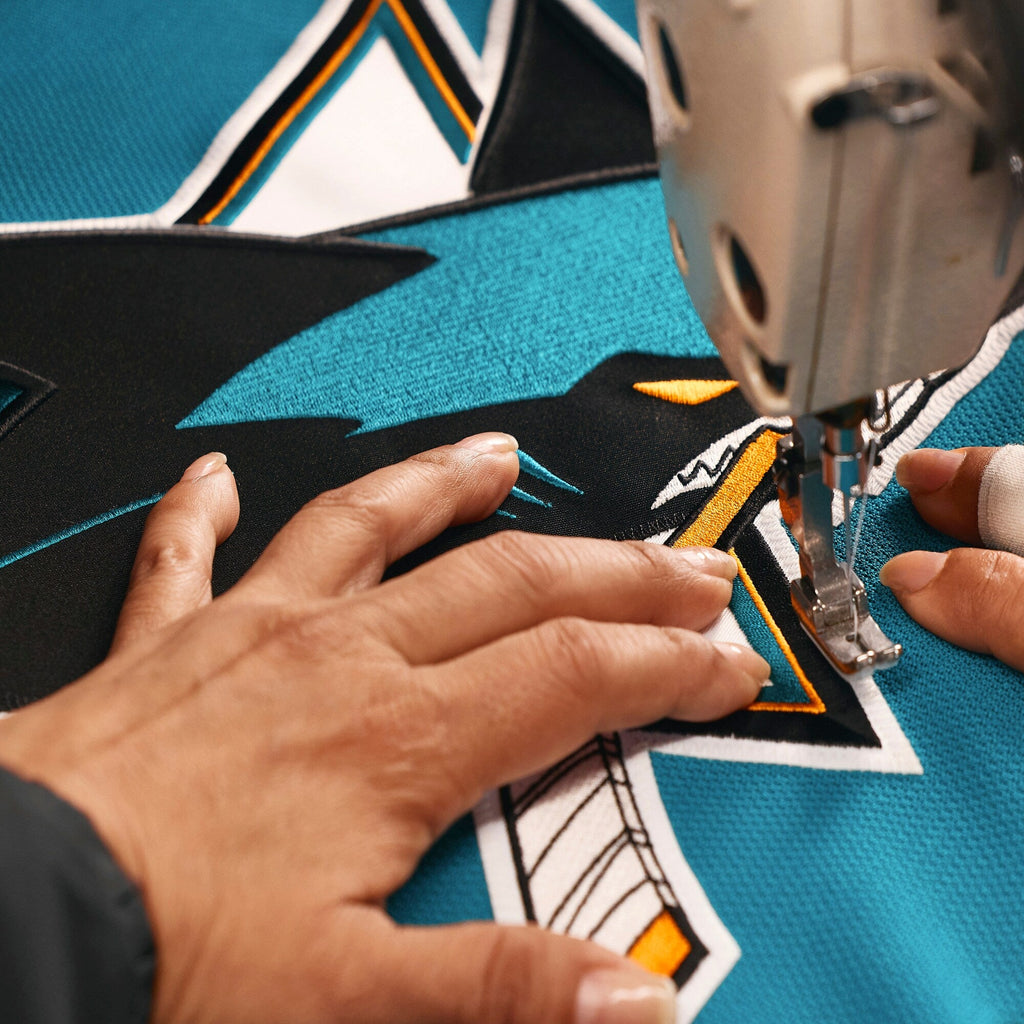 San Jose Sharks Teal Home Pro Jersey