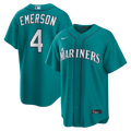 Seattle Mariners Colt Emerson Teal Alternate Replica Baseball Jersey