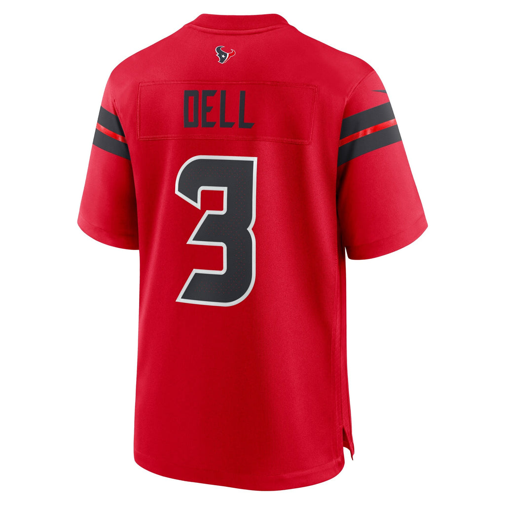 Houston Texans Tank Dell Red Alternate Game Football Jersey