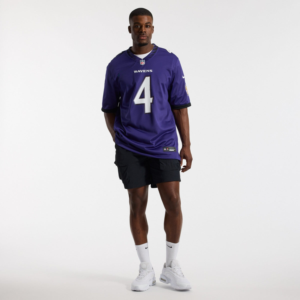Baltimore Ravens Zay Flowers Purple Team Game Football Jersey
