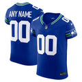 Seattle Seahawks Royal Alternate Vapor F.U.S.E. Elite Custom Football Jersey