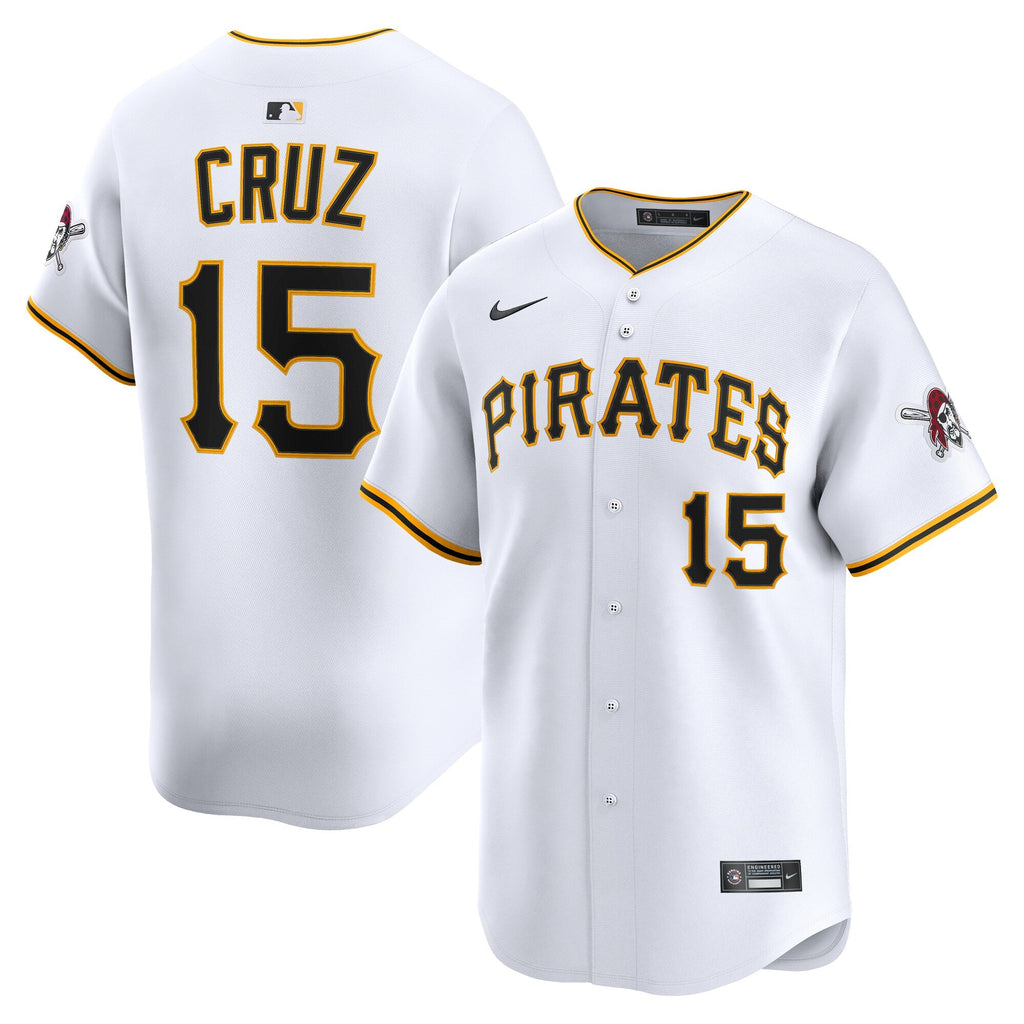 Pittsburgh Pirates Oneil Cruz White Home Limited Player Baseball Jersey