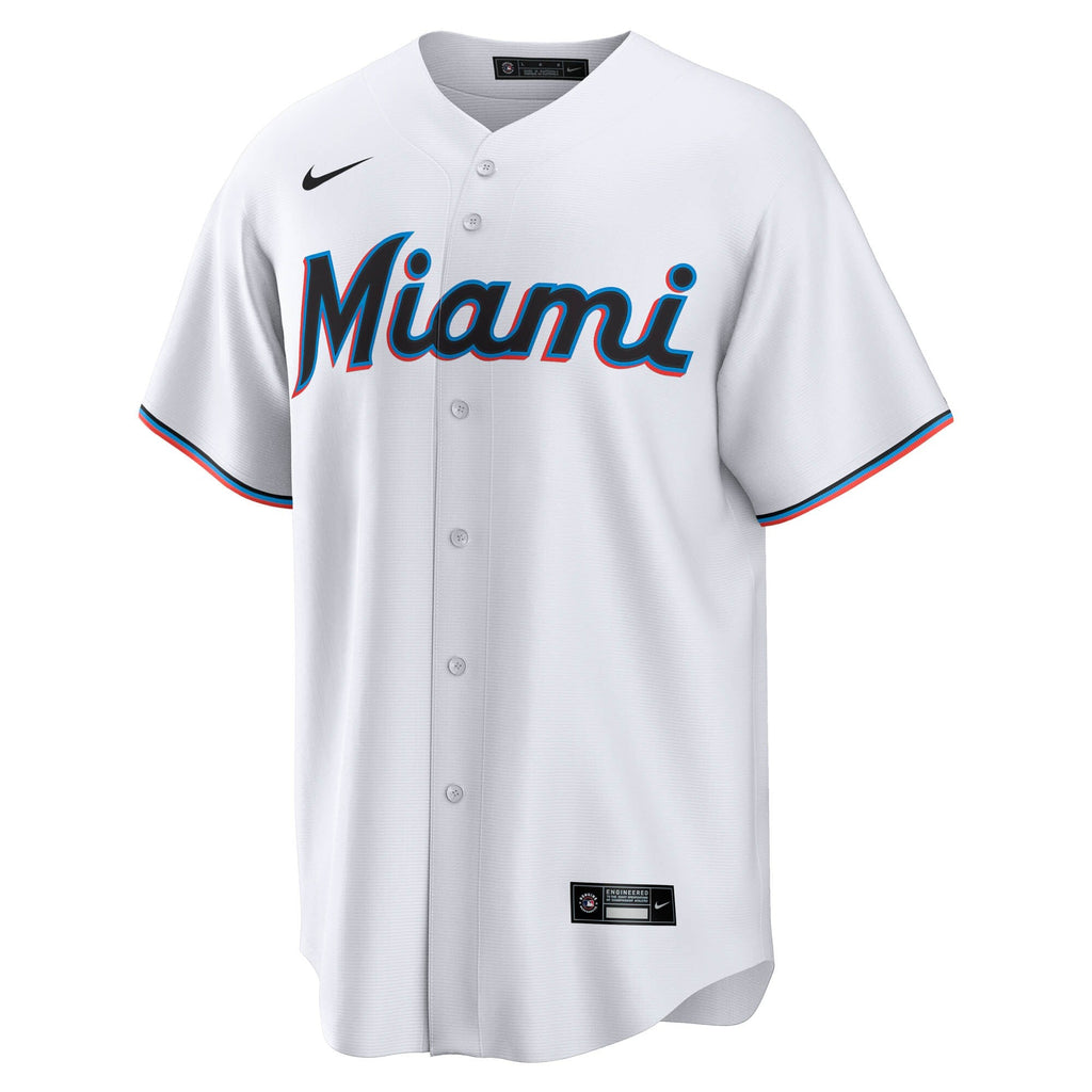 Miami Marlins Graham Pauley White Home Replica Baseball Jersey