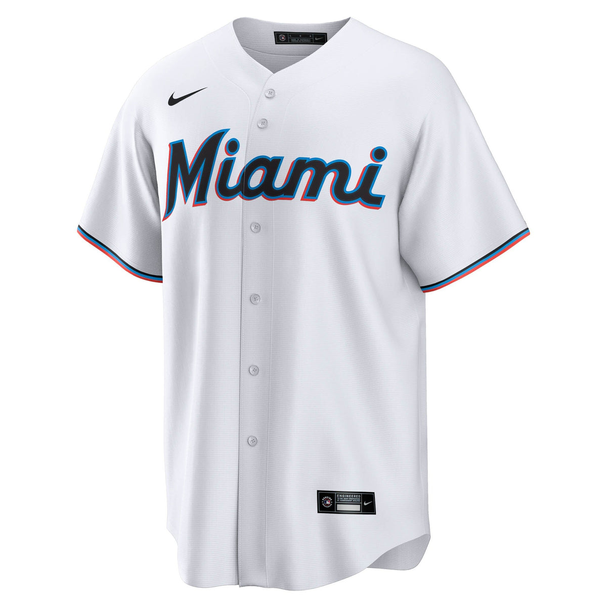 Miami Marlins Graham Pauley White Home Replica Baseball Jersey