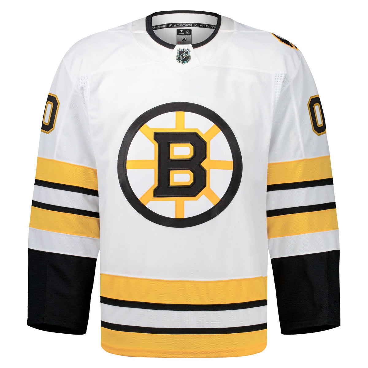 Boston Bruins White Away Pro Custom Jersey
