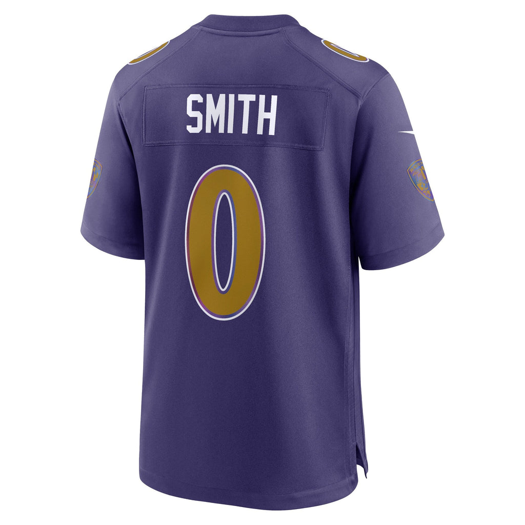 Baltimore Ravens Roquan Smith Purple Alternate Game Football Jersey