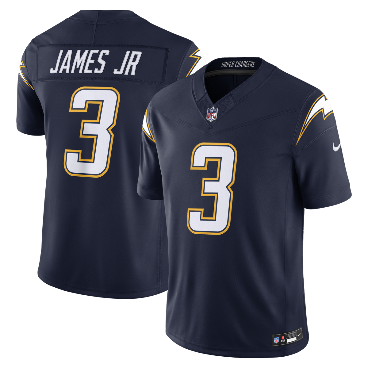 Los Angeles Chargers Derwin James Jr. Navy Alternate Super Chargers Vapor F.U.S.E. Stitched Limited Football Jersey