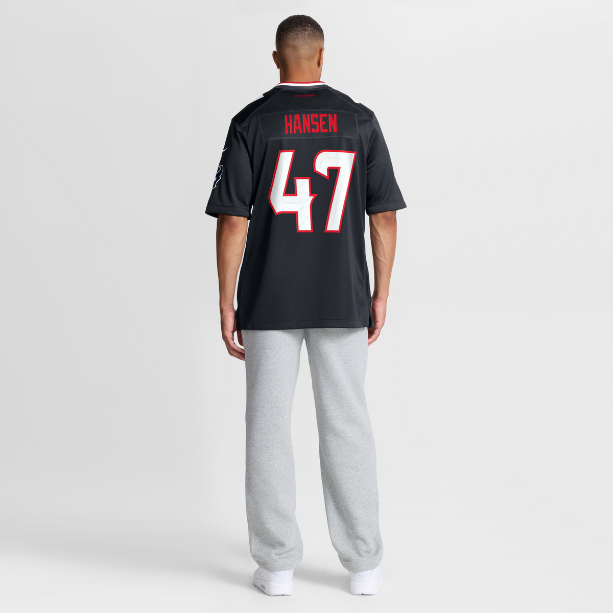 Houston Texans Louis Hansen Navy Team Game Football Jersey