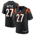 Cincinnati Bengals Jordan Battle Black Team Game Football Jersey