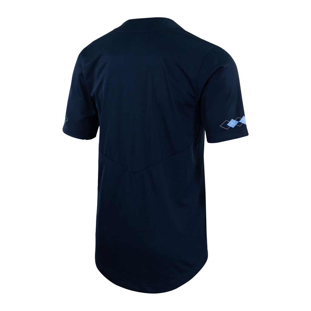 Navy North Carolina Tar Heels Two-Button Replica Baseball Jersey