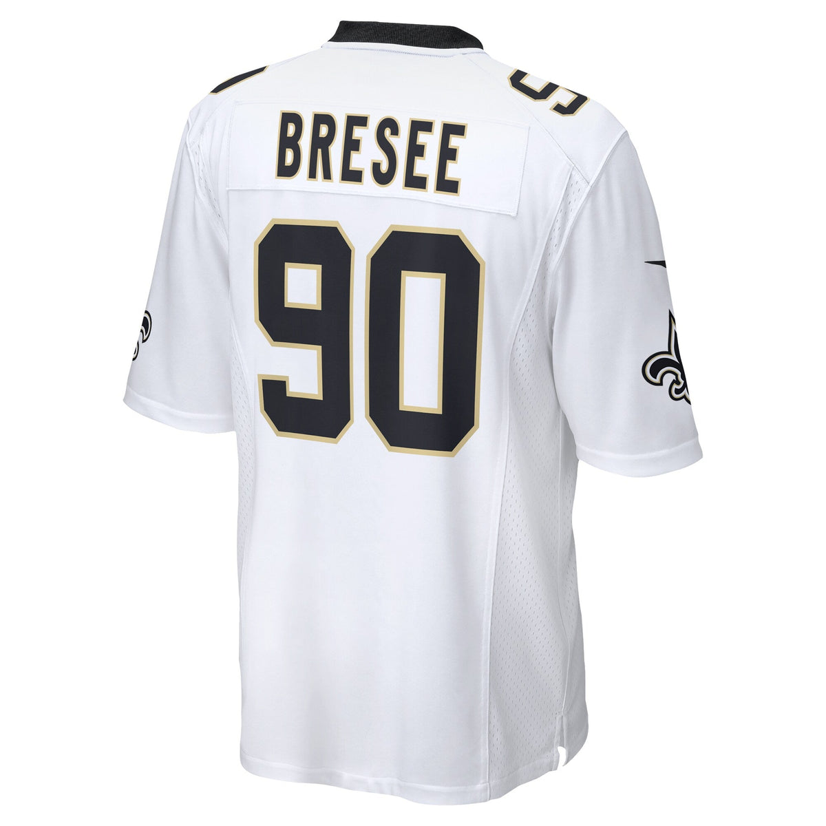 New Orleans Saints Bryan Bresee White Game Football Jersey