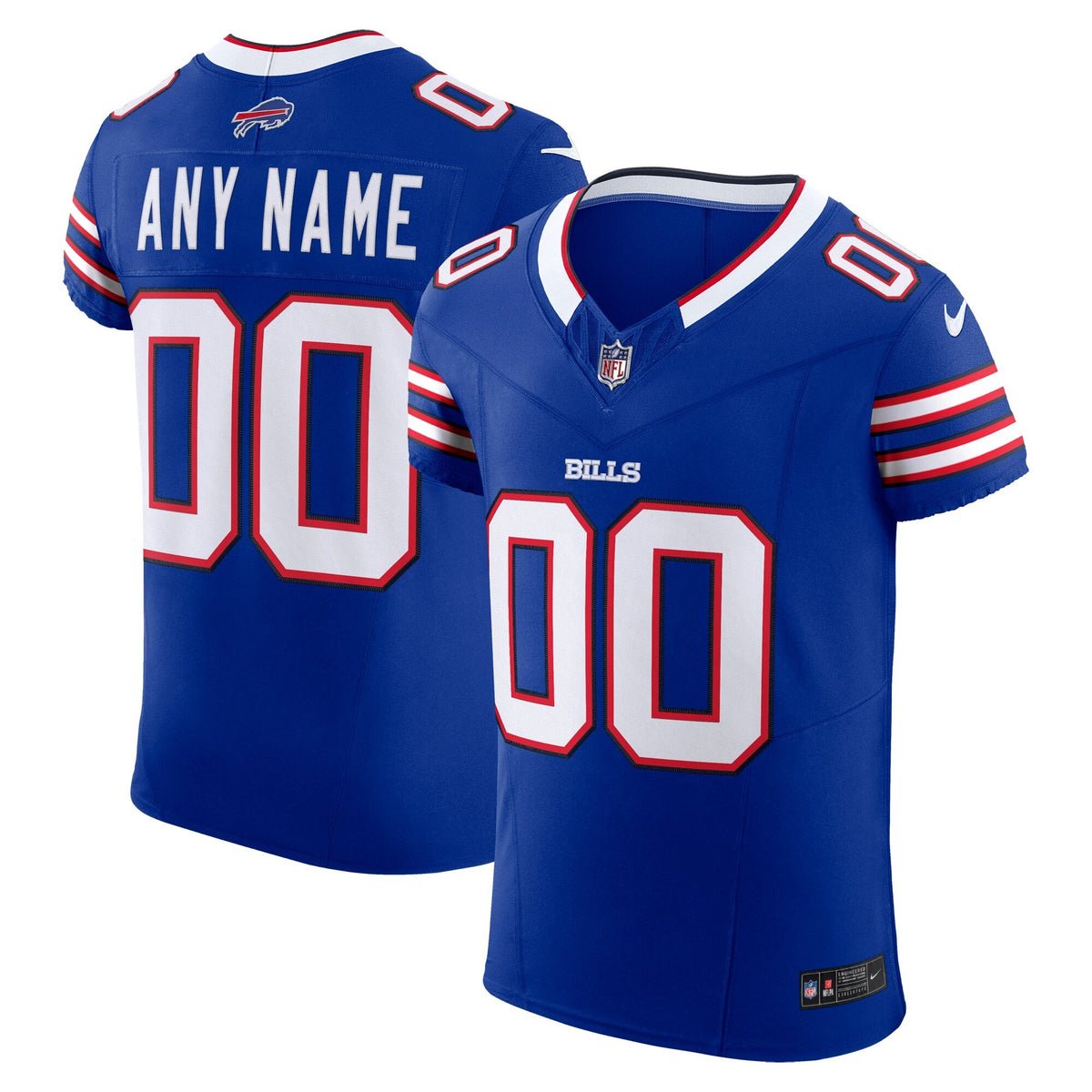 Buffalo Bills Royal Vapor F.U.S.E. Elite Custom Football Jersey
