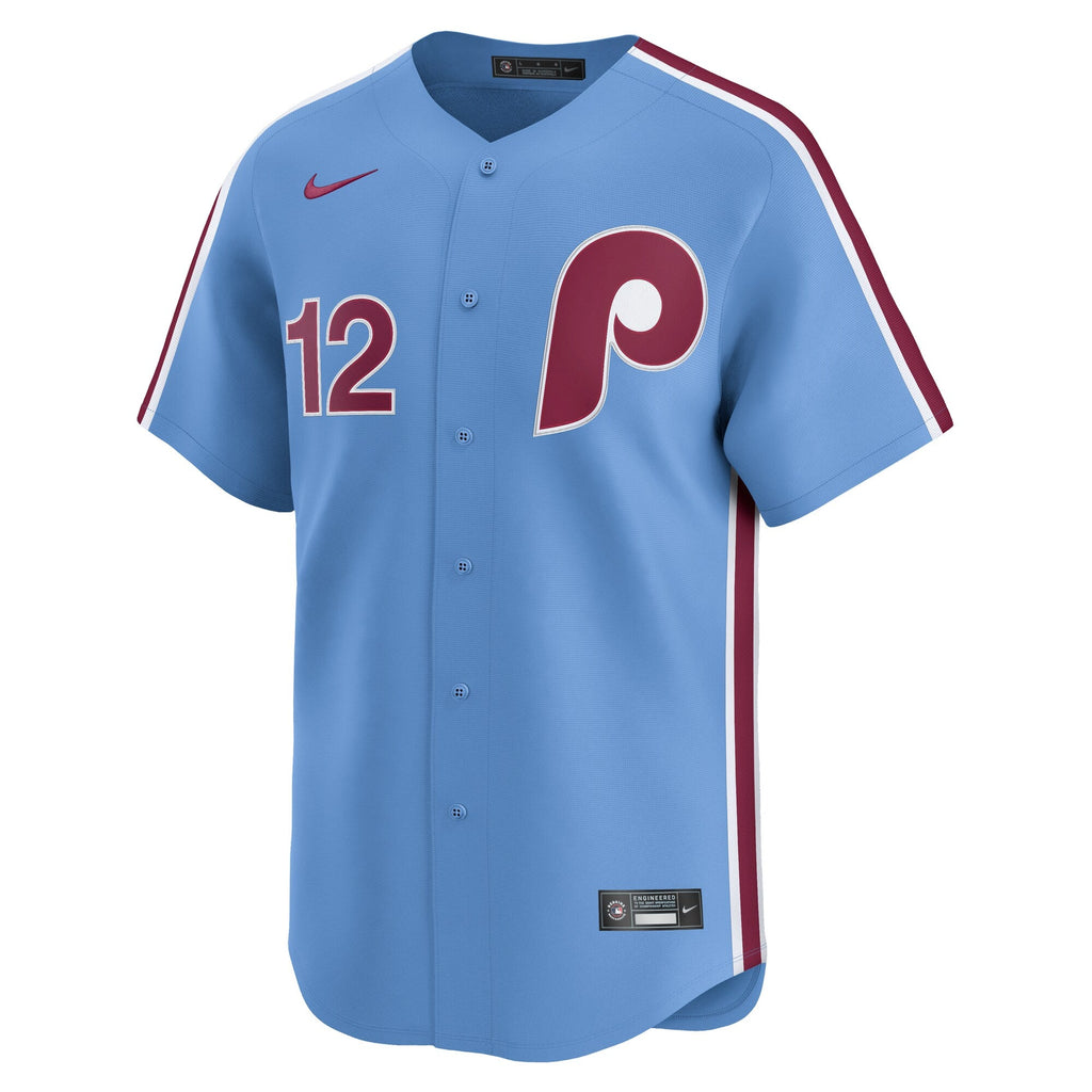 Philadelphia Phillies Kyle Schwarber Light Blue Alternate Limited Baseball Jersey