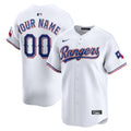 Texas Rangers White Home Limited Custom Baseball Jersey