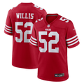 San Francisco 49ers Patrick Willis Scarlet Retired Player Game Football Jersey