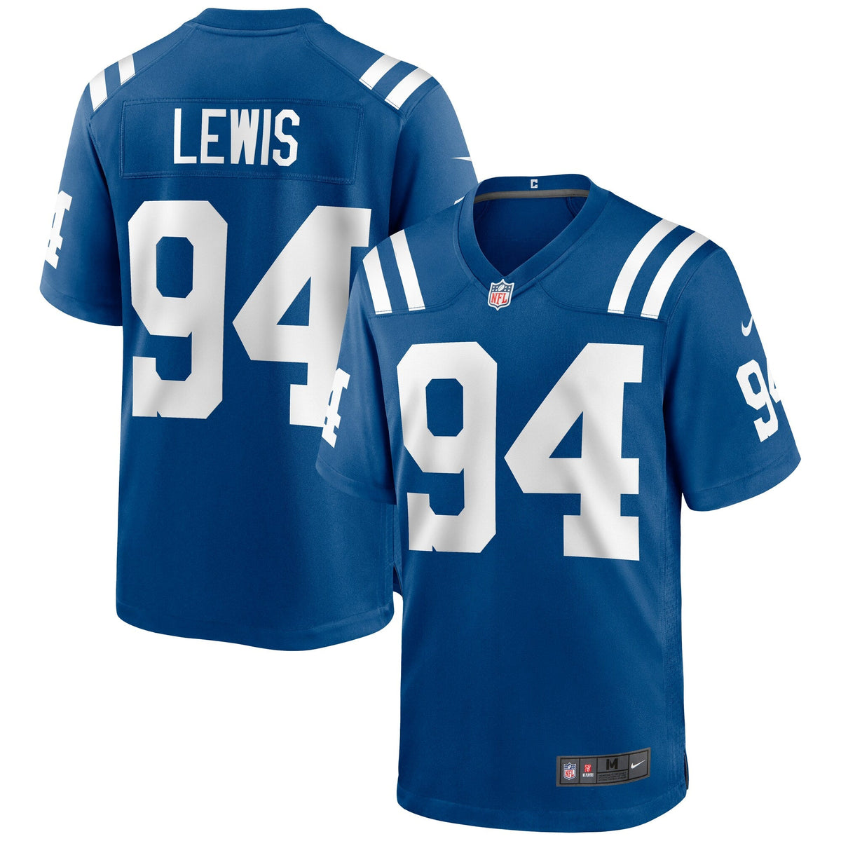 Indianapolis Colts Tyquan Lewis Royal Game Football Jersey