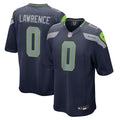 Seattle Seahawks DeMarcus Lawrence College Navy Team Game Football Jersey