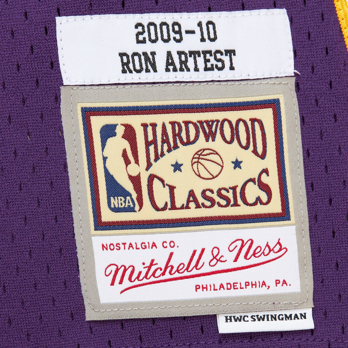 Los Angeles Lakers Ron Artest 2009 Dark Jersey - Purple