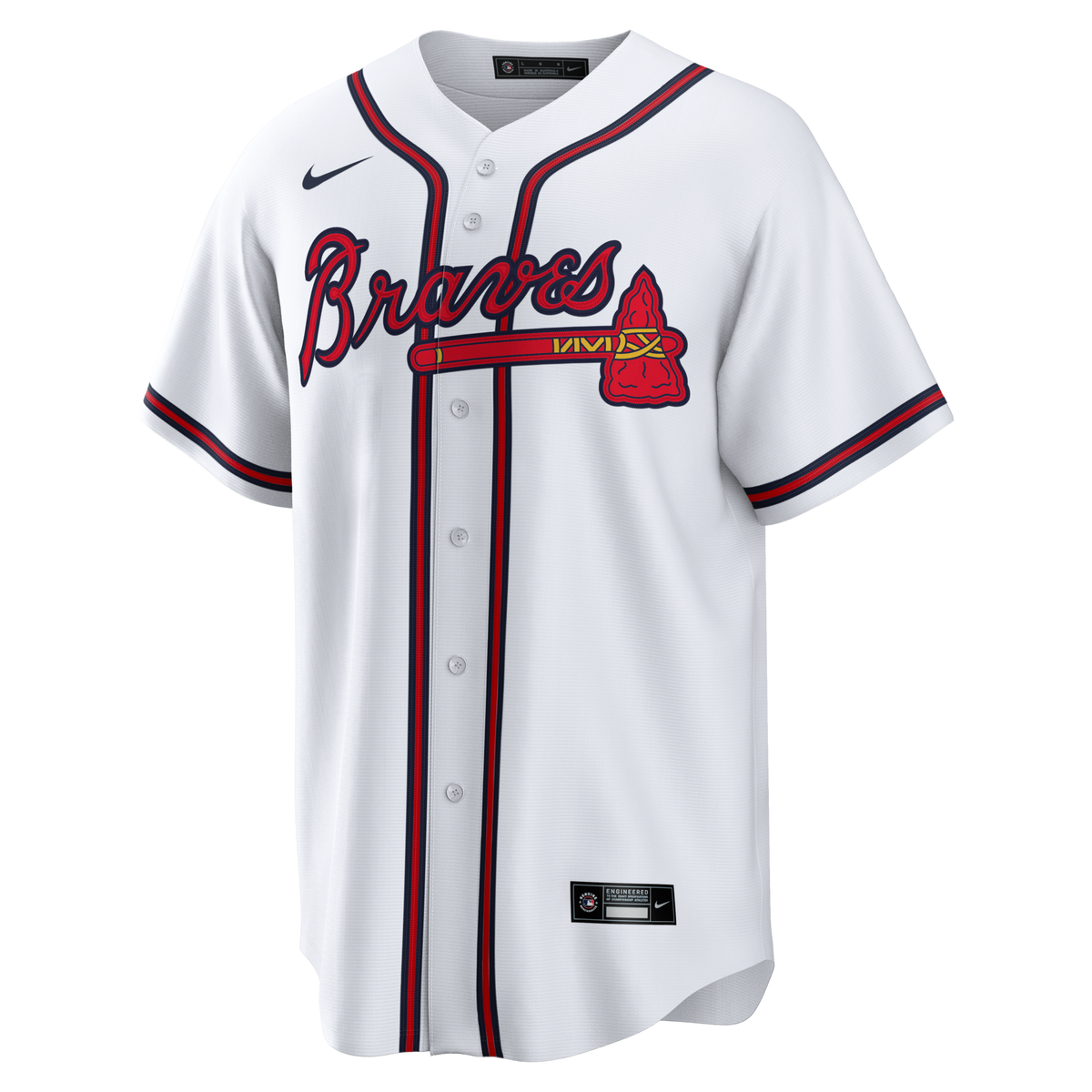 Atlanta Braves John Smoltz White Home Retired Player Replica Baseball Jersey