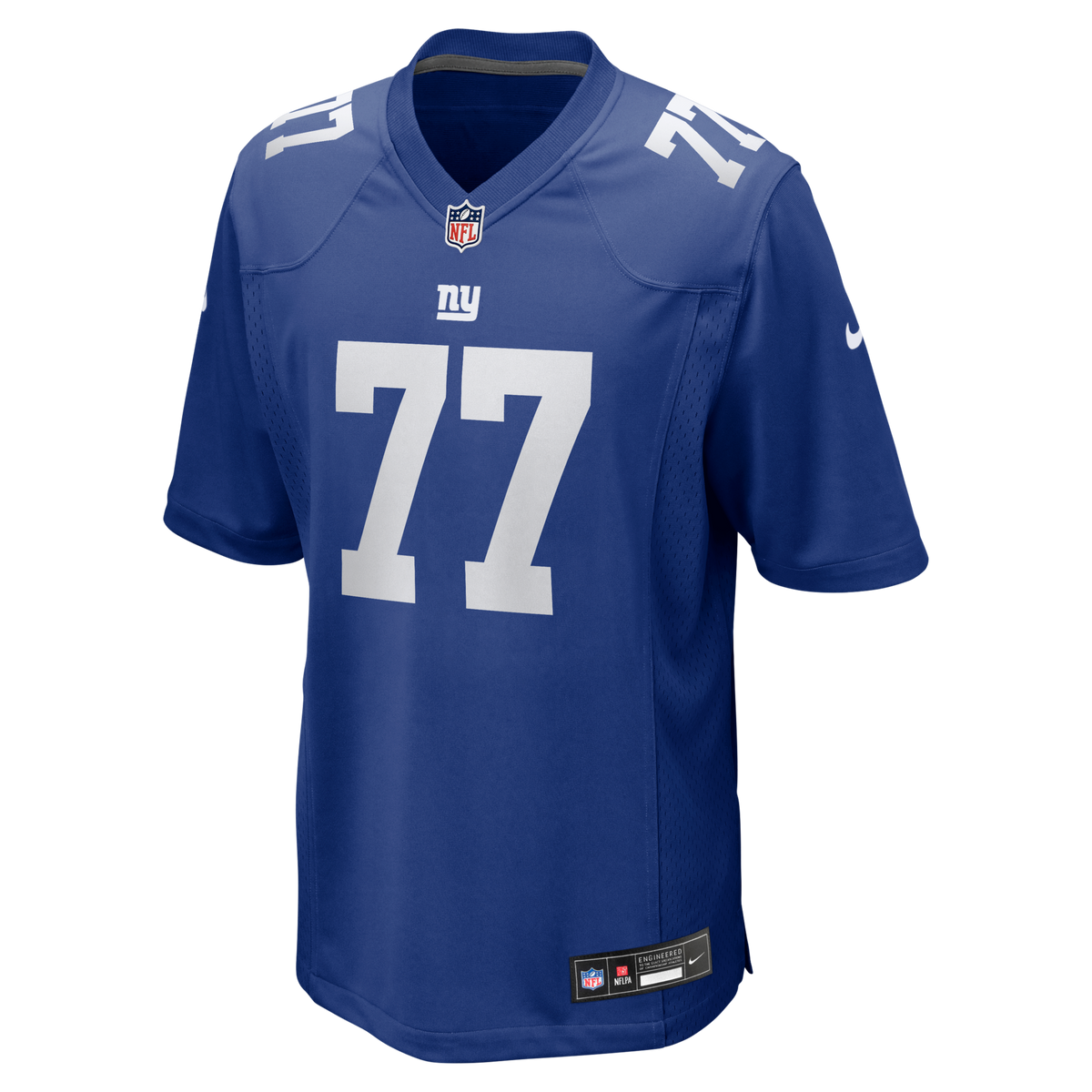 New York Giants Daniel Faalele Royal Team Game Football Jersey