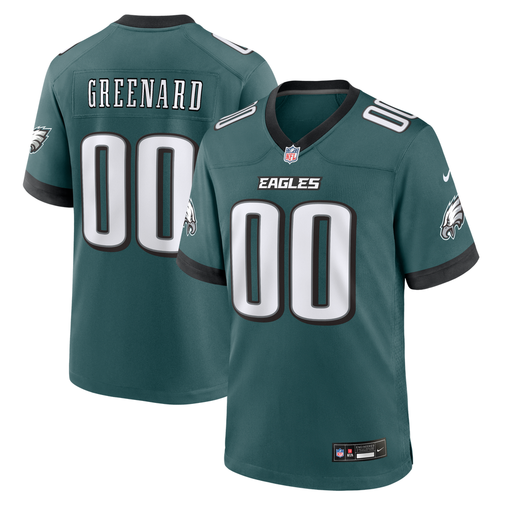 Philadelphia Eagles Jonathan Greenard Midnight Green Game Football Jersey