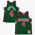 Milwaukee Bucks Sidney Moncrief 1983 Dark Jersey - Burgundy/Green