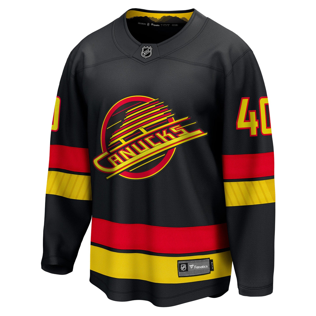 Vancouver Canucks Elias Pettersson Black Breakaway Hockey Jersey