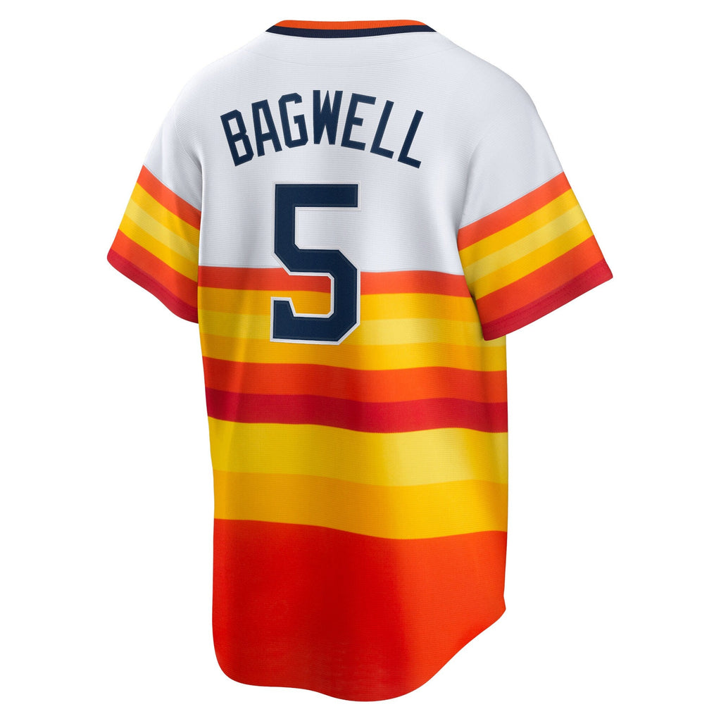 Houston Astros Jeff Bagwell White Home Cooperstown Collection Player Baseball Jersey