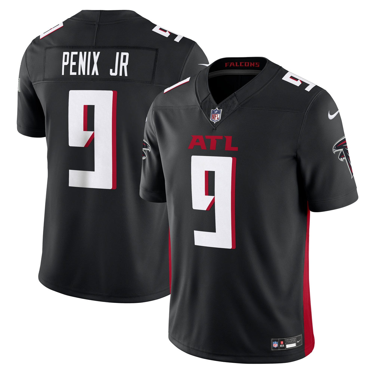 Atlanta Falcons Michael Penix Jr. Black Vapor F.U.S.E. Limited Football Jersey