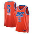 Oklahoma City Thunder Statement Edition Swingman Jersey - Orange - Luguentz Dort