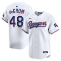 Texas Rangers Jacob deGrom White Home Limited Baseball Jersey