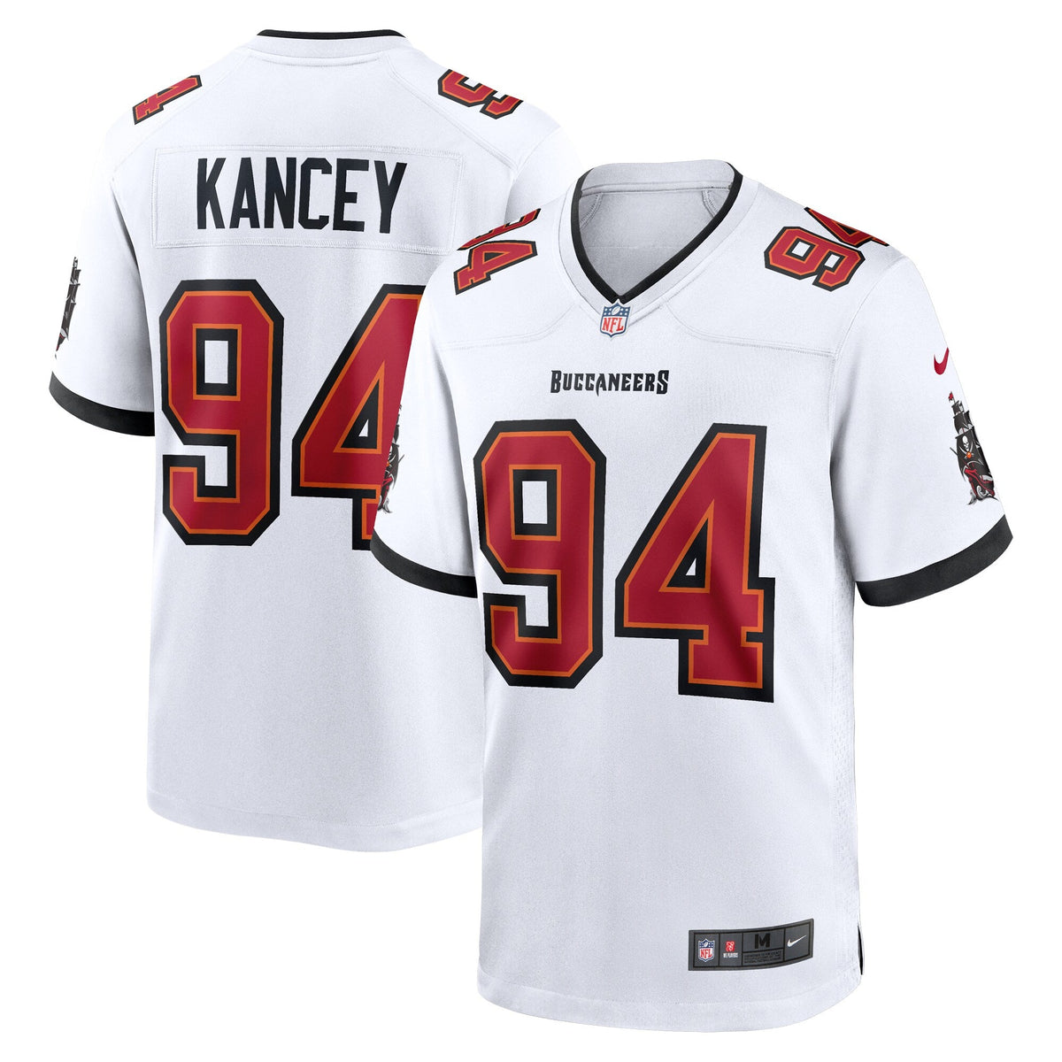 Tampa Bay Buccaneers Calijah Kancey White Game Football Jersey
