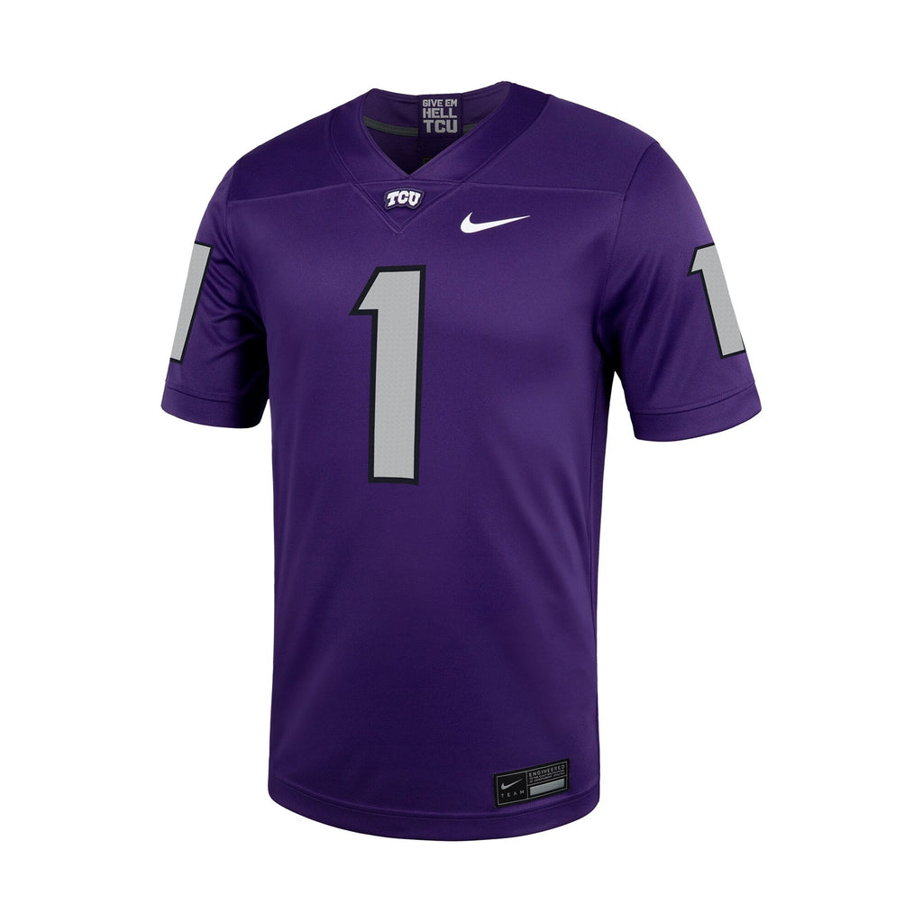 #1 TCU Horned Frogs Untouchable Football Jersey – Purple