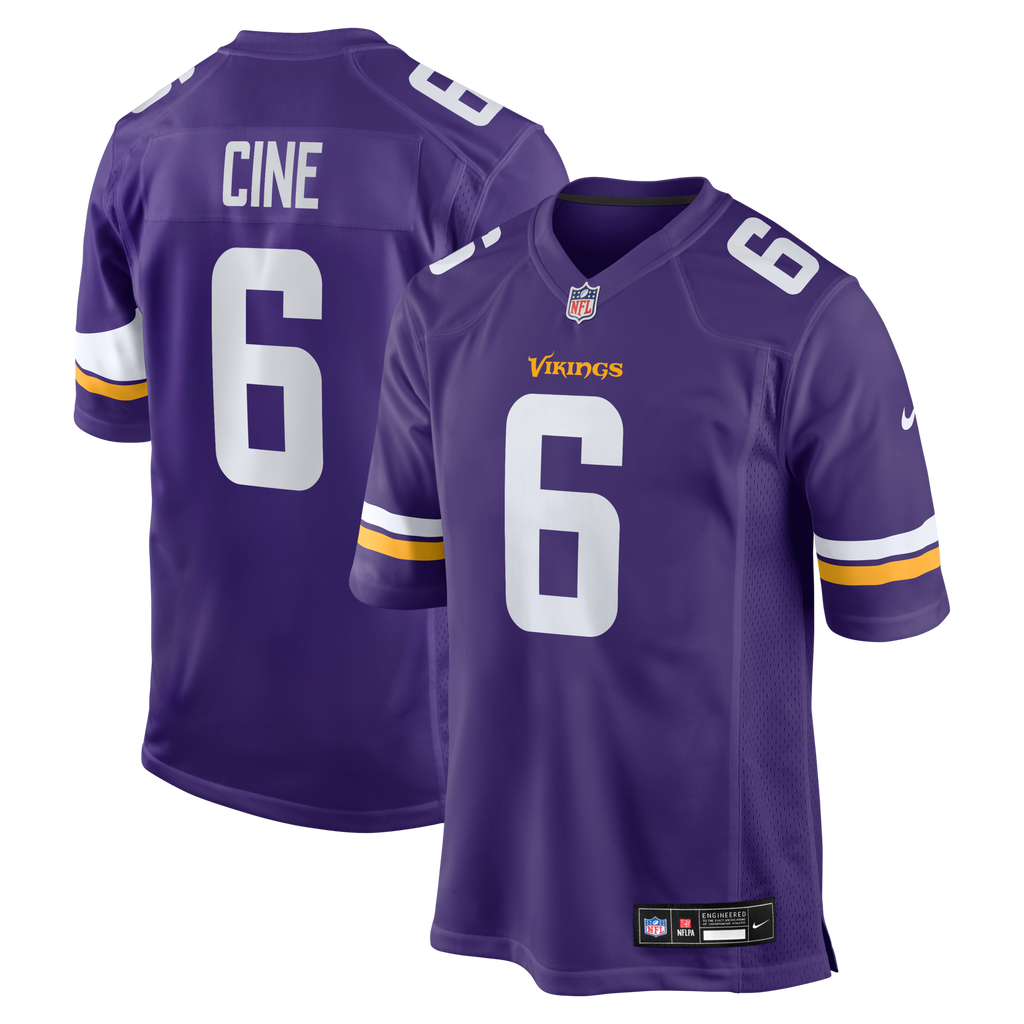 Minnesota Vikings Lewis Cine Purple Game Player Football Jersey
