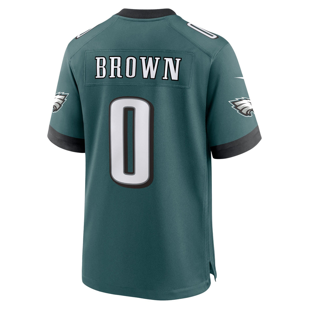 Philadelphia Eagles Marquise Brown Midnight Green Team Game Football Jersey