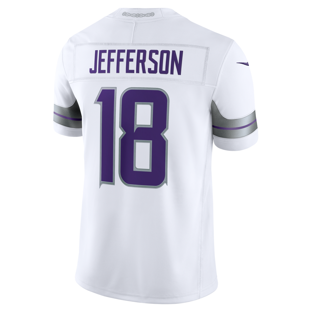 Minnesota Vikings Justin Jefferson White Alternate Vapor F.U.S.E. Stitched Limited Football Jersey