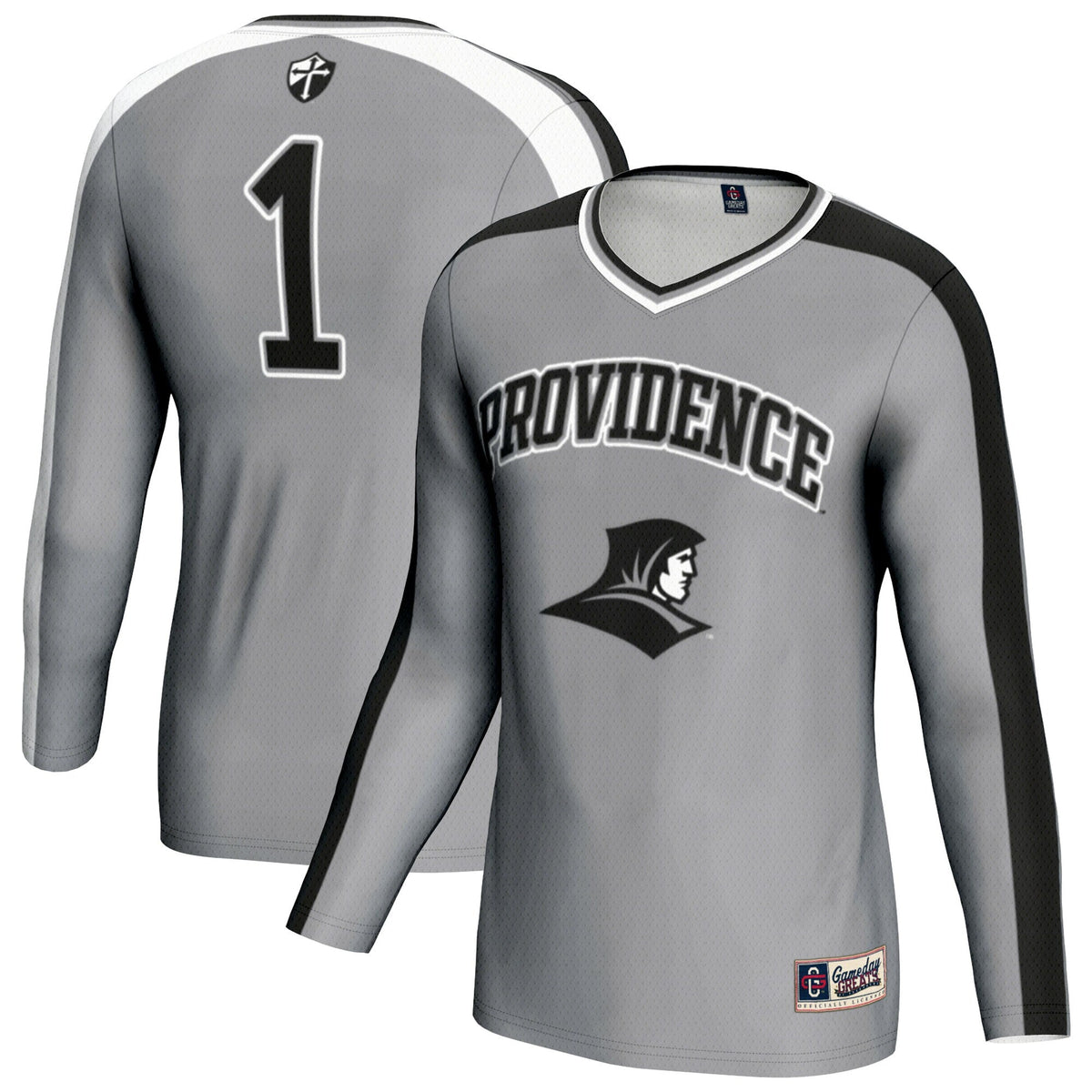 Providence Friars #1 Lightweight Volleyball Fashion Jersey - Silver
