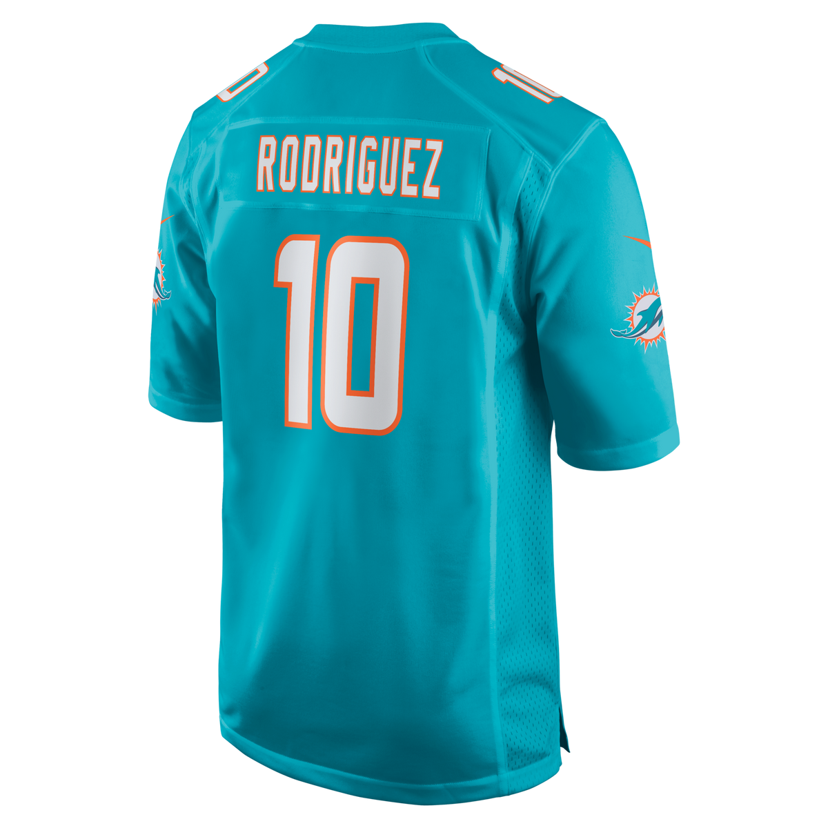 Miami Dolphins Jacob Rodriguez Aqua Game Football Jersey