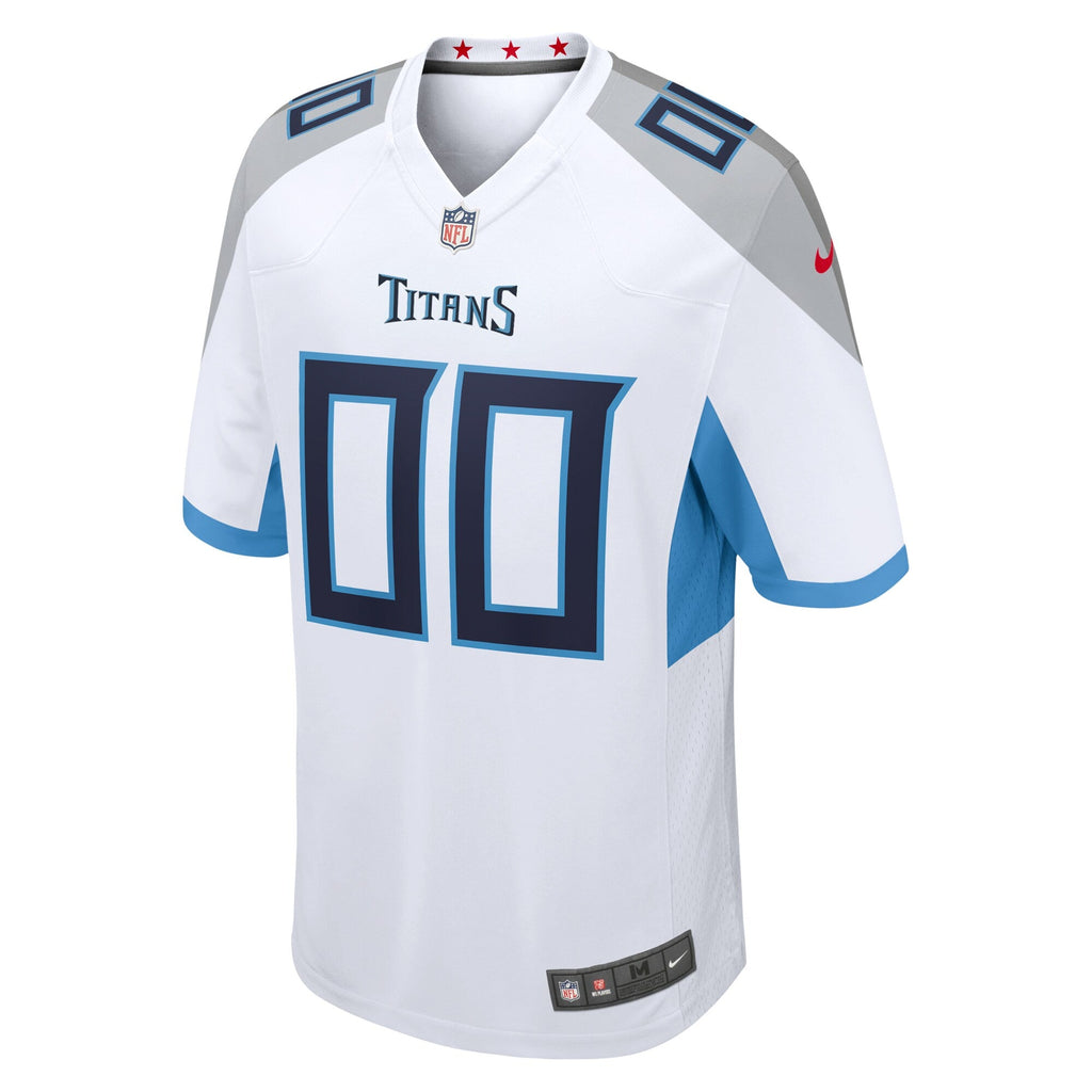 Tennessee Titans White Custom Game Football Jersey