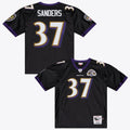 Baltimore Ravens Deion Sanders Black 2005 Throwback Football Jersey