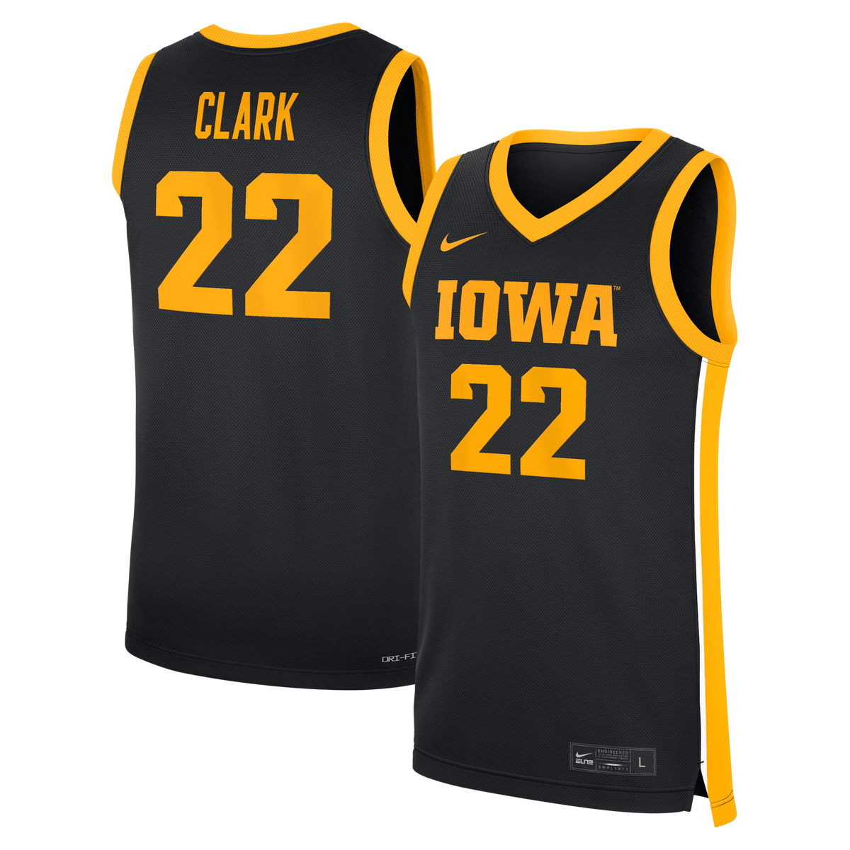 Caitlin Clark Black Iowa Hawkeyes Home Replica Basketball Jersey