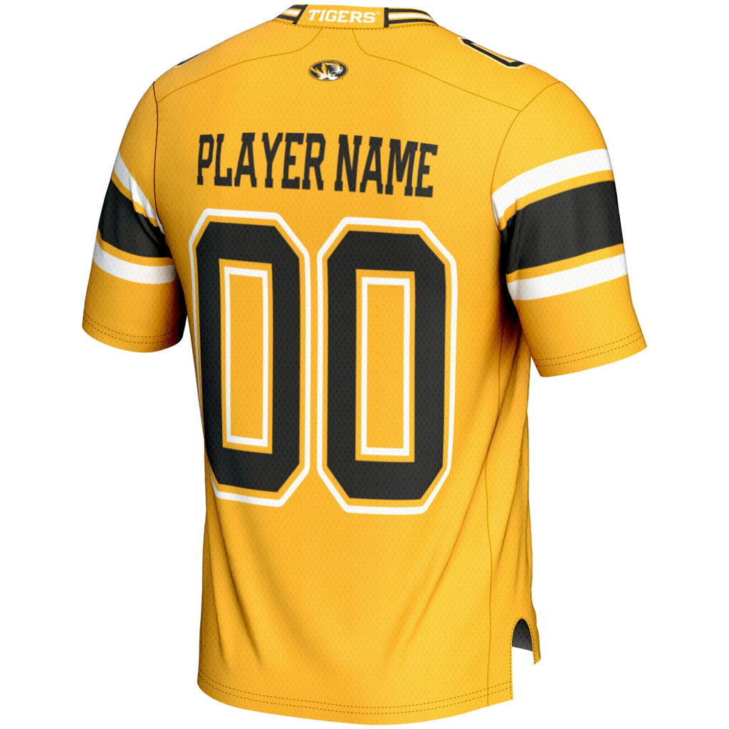 Missouri Tigers NIL Pick-A-Player Football Jersey - Gold