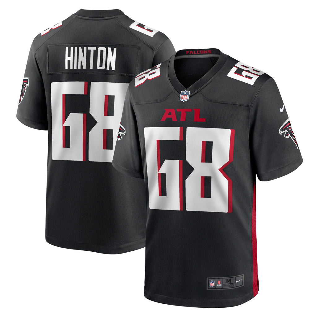Atlanta Falcons Kyle Hinton Black Team Game Football Jersey